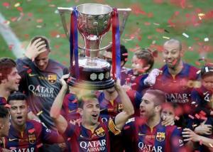 في ليلة وداع تشافي : برشلونة يتوج بالليجا الاسبانية